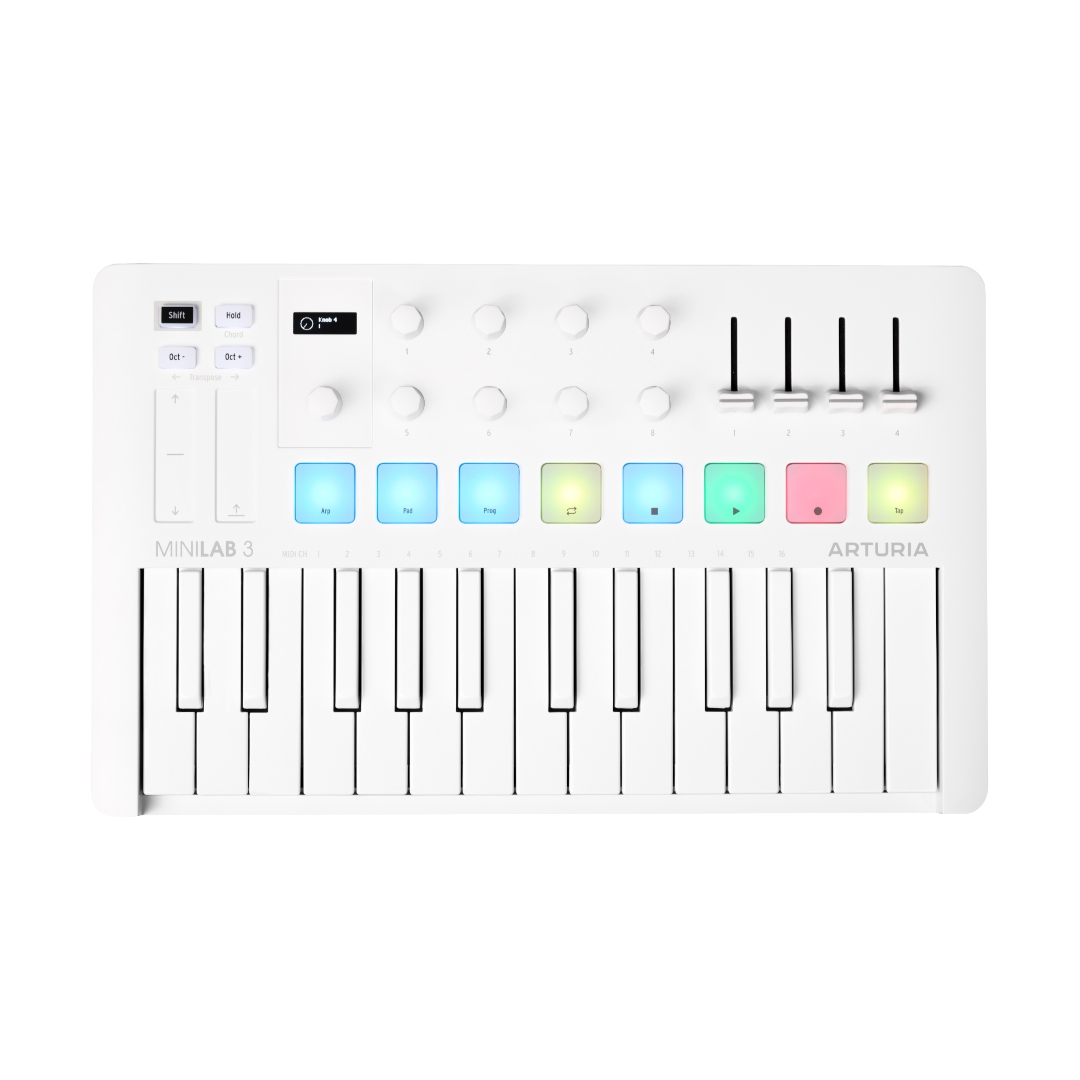 White midi online keyboard